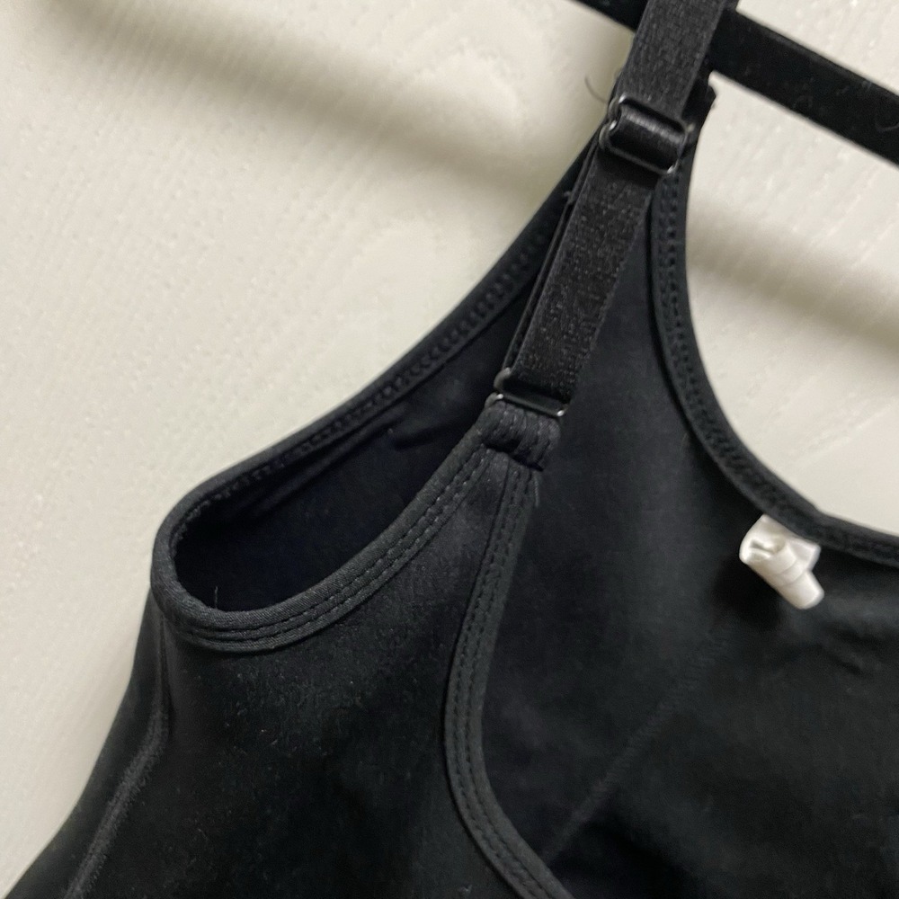 Blitz Moda Rib Neck Waist Trainer Body‎ Shaper Vest Tank Top Small Black - Picture 4 of 8